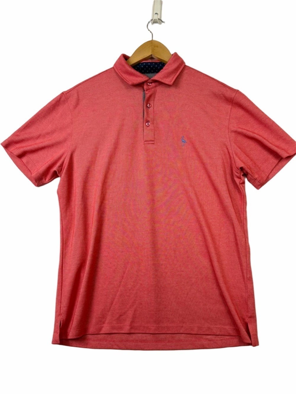 Tailorbyrd Men's Performance Polo Shirt Large Golf Short Sleeve Coral